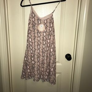 Pink snakeskin pattern dress